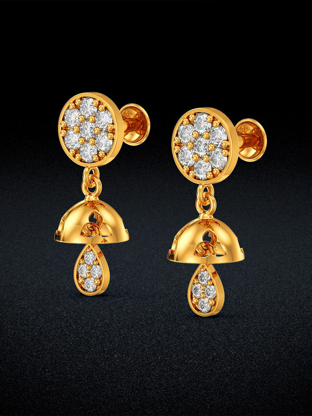 Joyalukkas Women 22KT Earrings Gold-1.58g