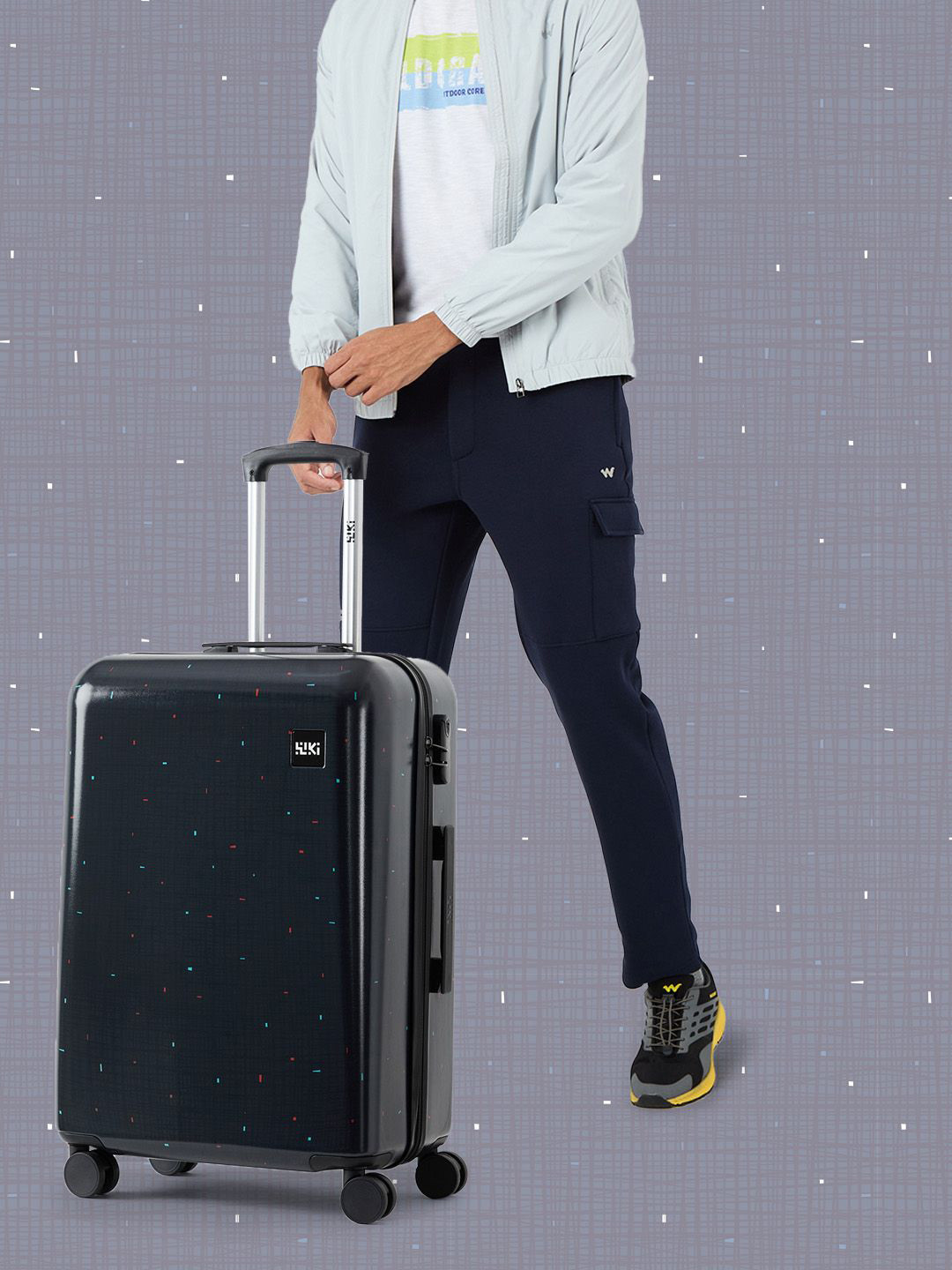 Wildcraft Chips Printed Hard-Sided Large Trolley Bag