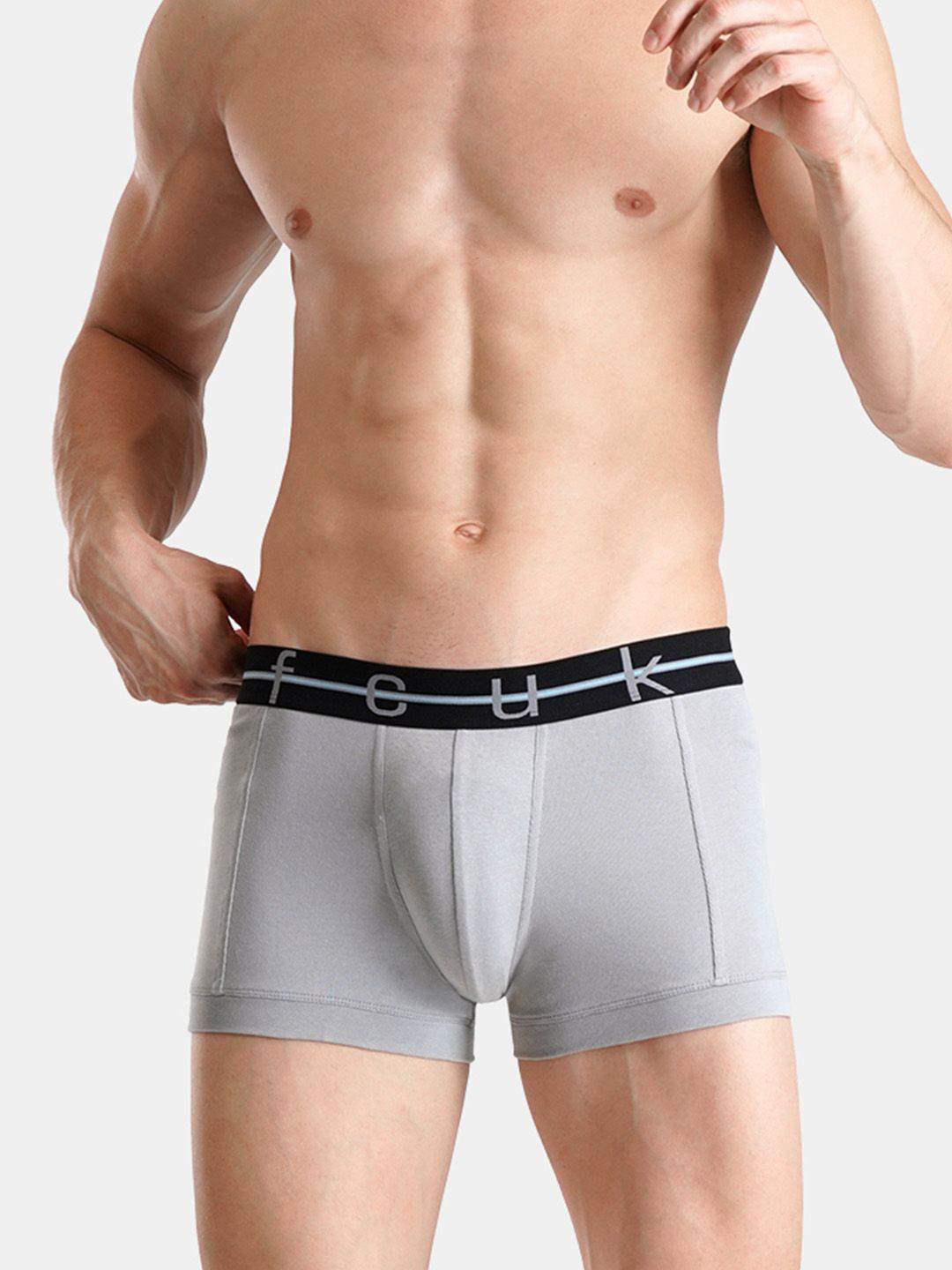 FCUK Men Cotton Short Trunk NORWOOD-TULTIMATE GRAYM-ULTIMATE GRAY