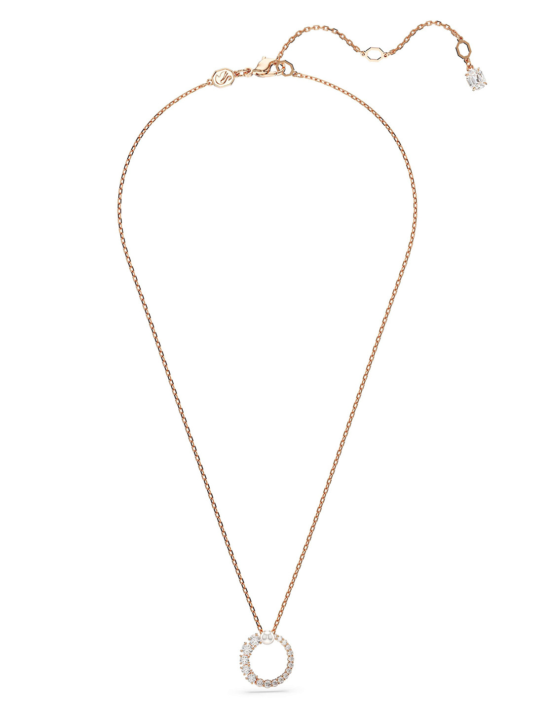 SWAROVSKI Rose Gold-Plated Crystal-Studded Necklace