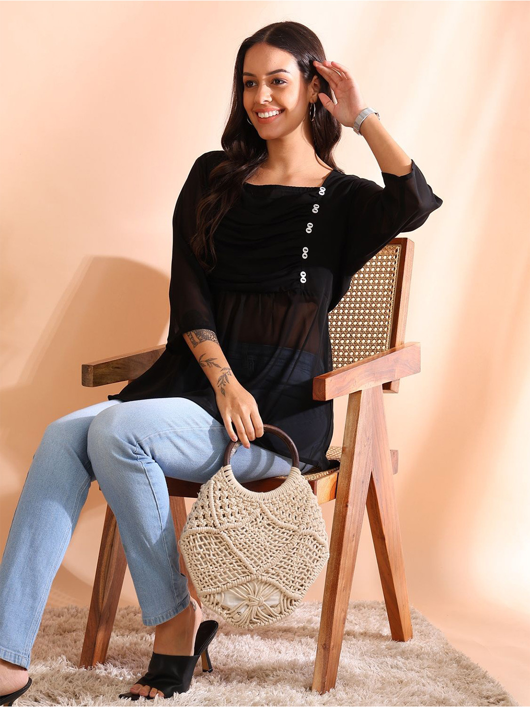 KALINI Women Regular Gathered or Pleated Top