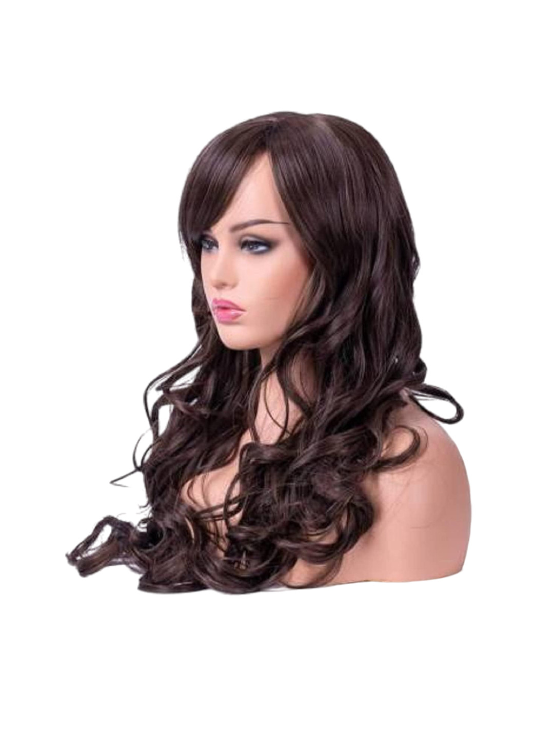 D-Divine Halo Wavy Toupee Hair Extension- Brown - 24 Inch