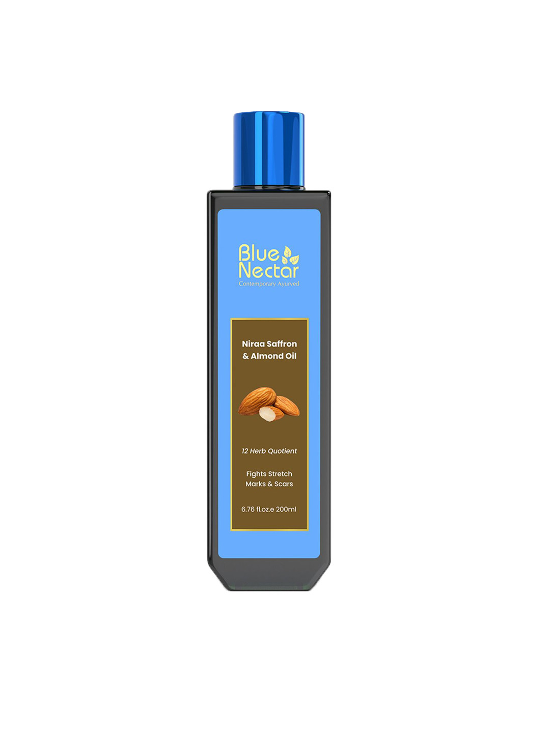 Blue Nectar Natural Stretch Mark Body Oil With Almond - 200ml
