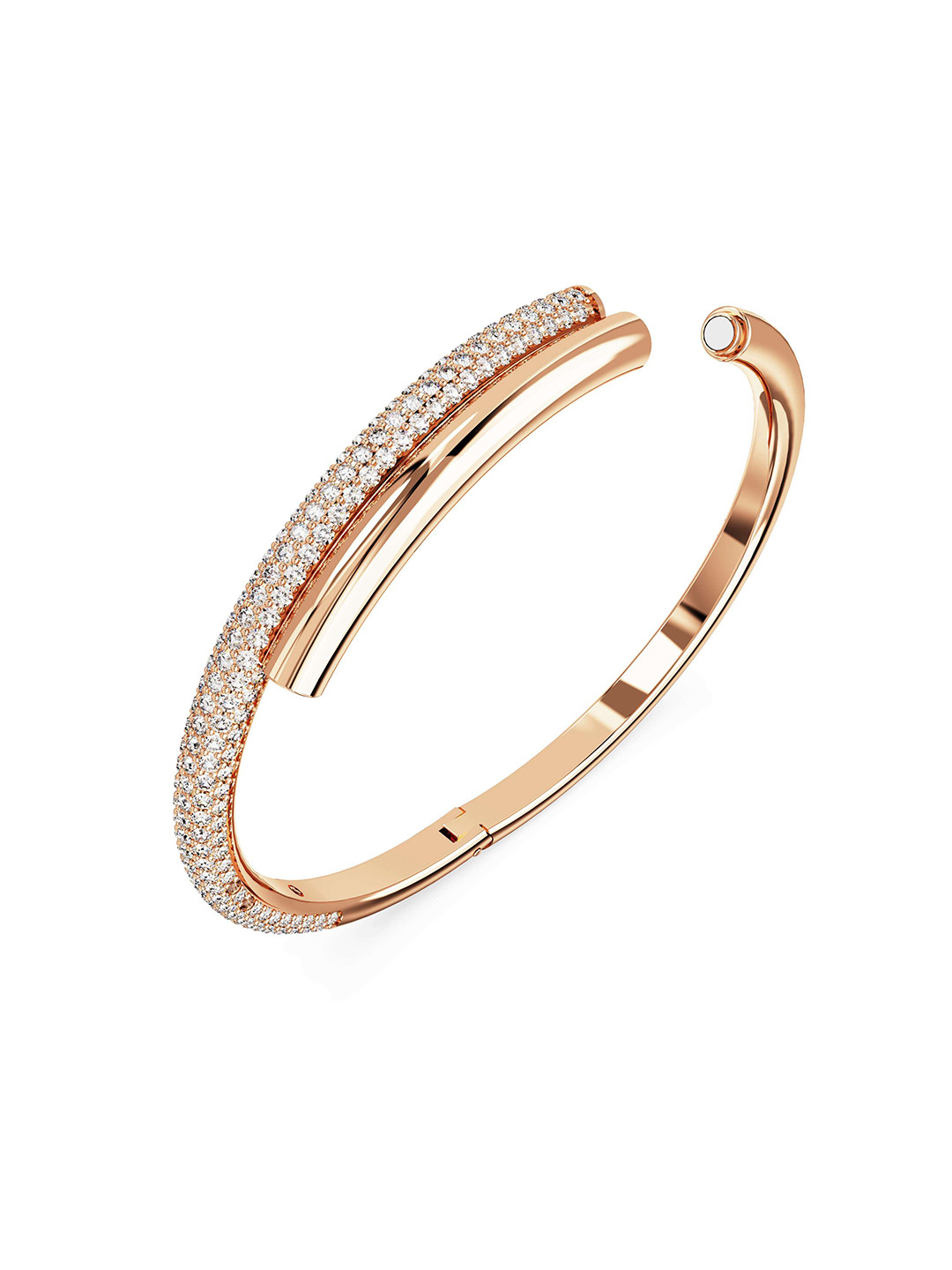 SWAROVSKI Rose Gold-Plated Crystals Bangle-Style Bracelet