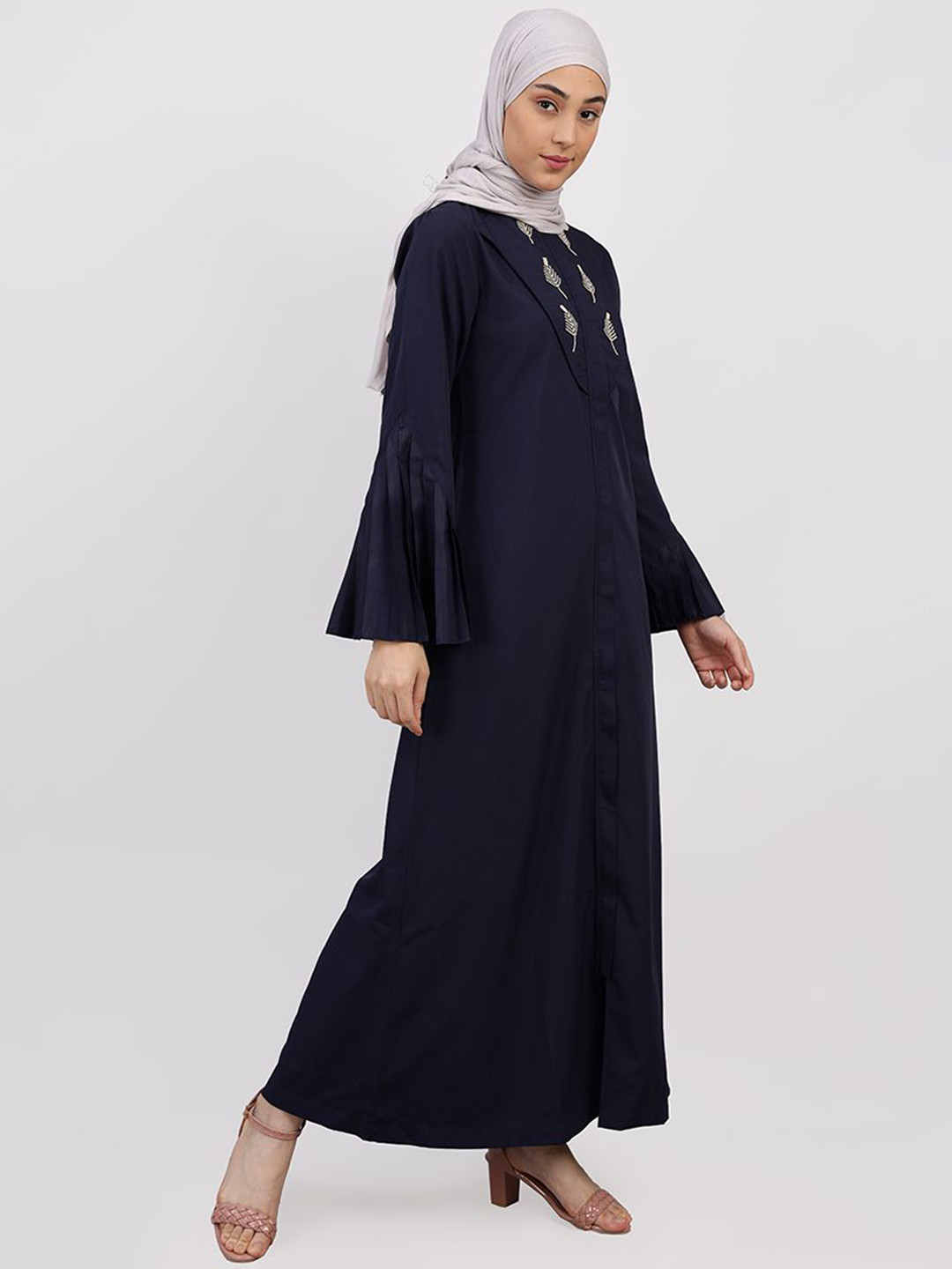 IDH London Embroidered Abaya With Scarf