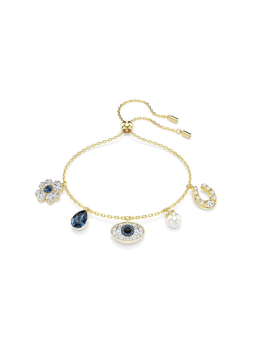 SWAROVSKI Gold-Plated Crystals Charm Bracelet