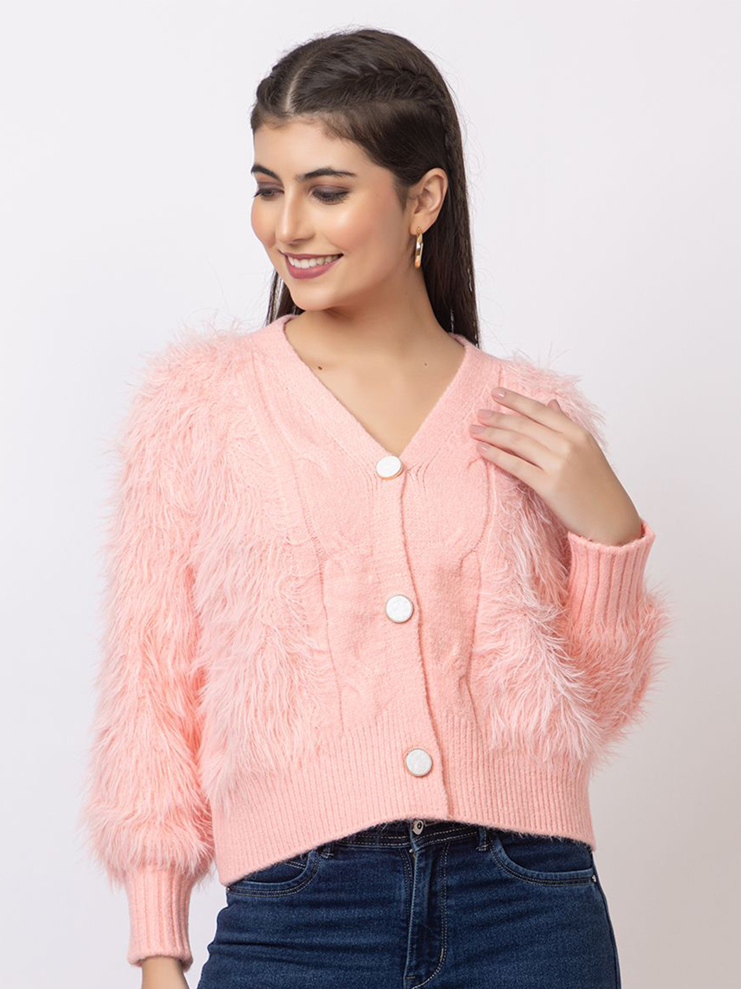 GFO Women Woollen with Furr Winter Detail
