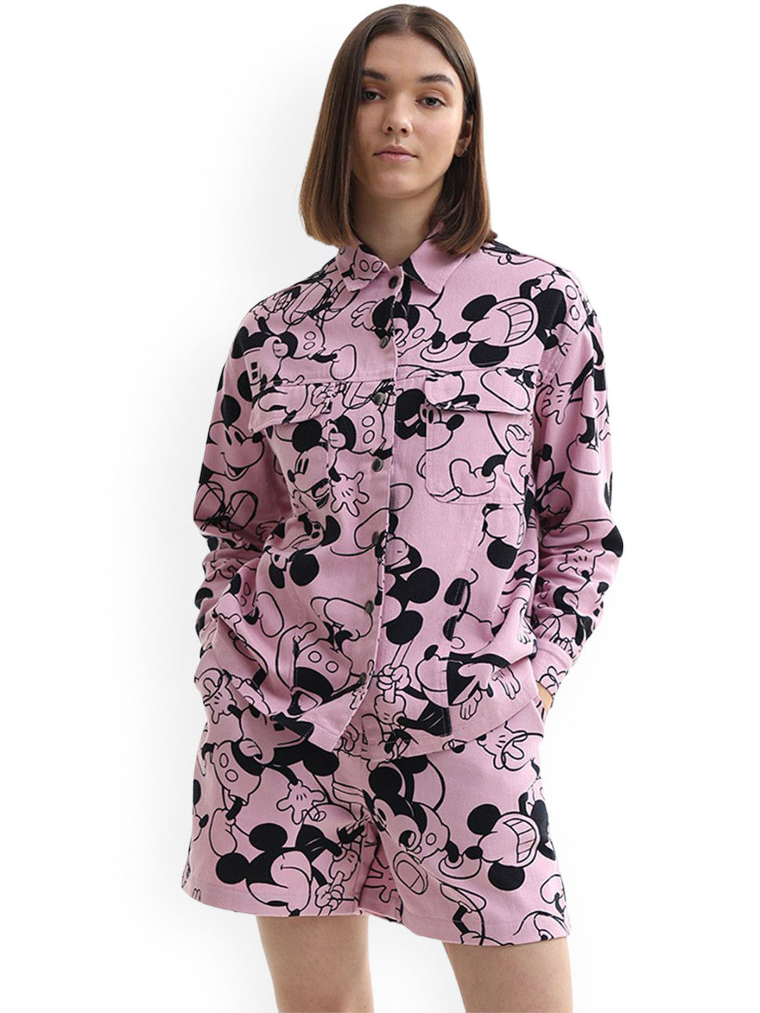 ONLY Women Geometric Denim Jacket