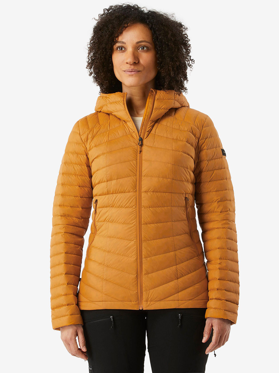 Decathlon FORCLAZ Hooded Solid Sports Puffer Jacket