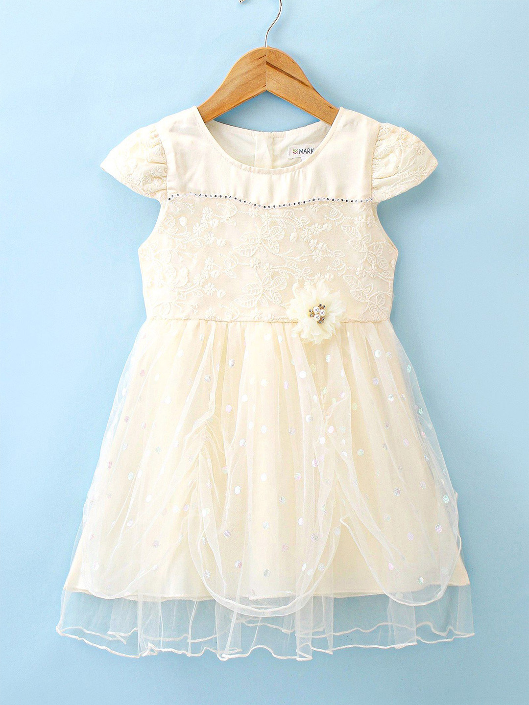 Mark & Mia Girls Short Sleeves Fit and Flare Dress