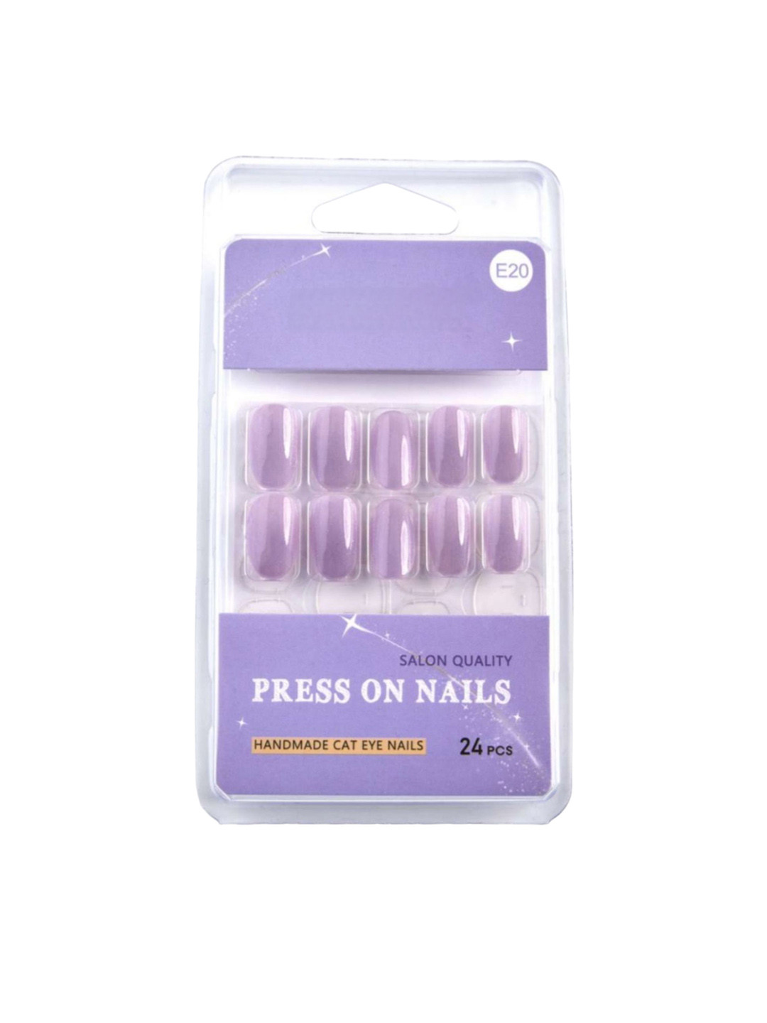 RANORE Cat Eye 24-Pcs Press-On Nails - E20 Purple