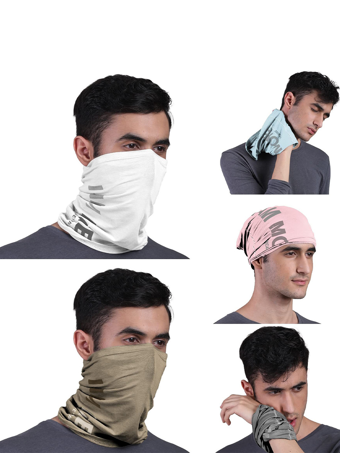 FREECULTR Unisex Pack of 5 Bandana Headband