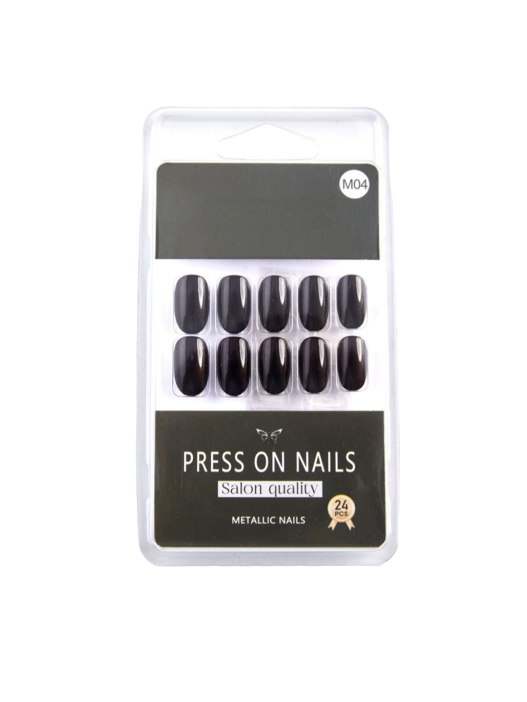 RANORE Metalllic 24-Pcs Press-On Nails - M04 Green