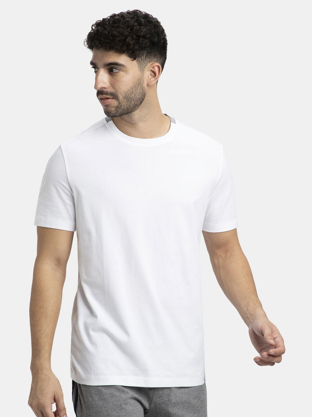 Jockey Super Combed Cotton Round Neck Solid Half Sleeve T-Shirt - AM69