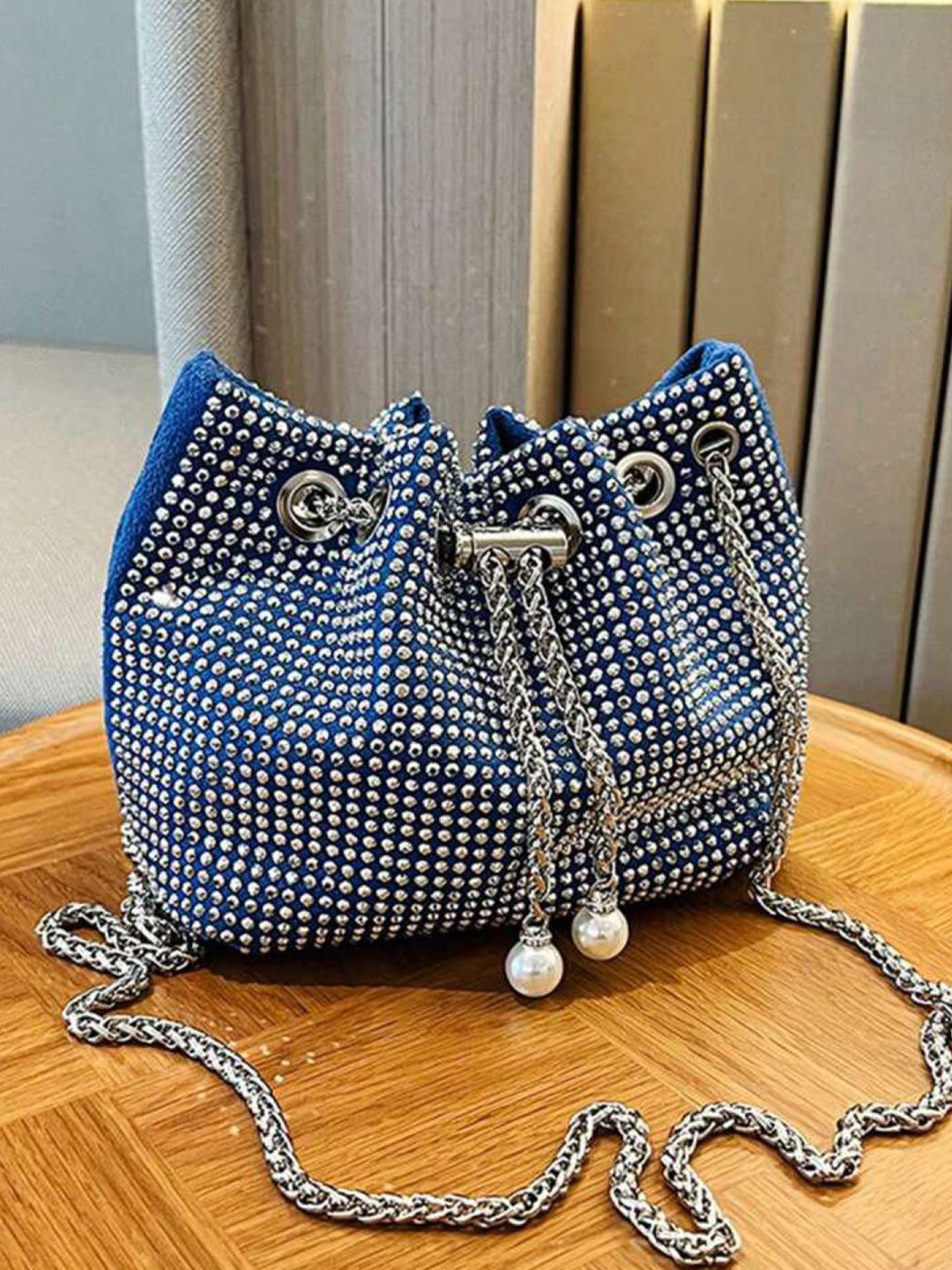 StyleAsh Embellished Suede Shopper Tote Bag