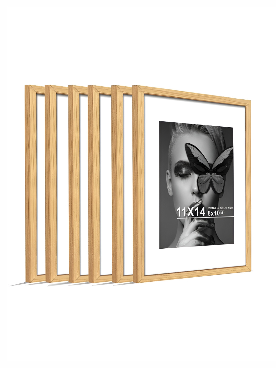 Art Street Beige Set of 6 Document Wall Photo Frame for Certificates & Home Decor