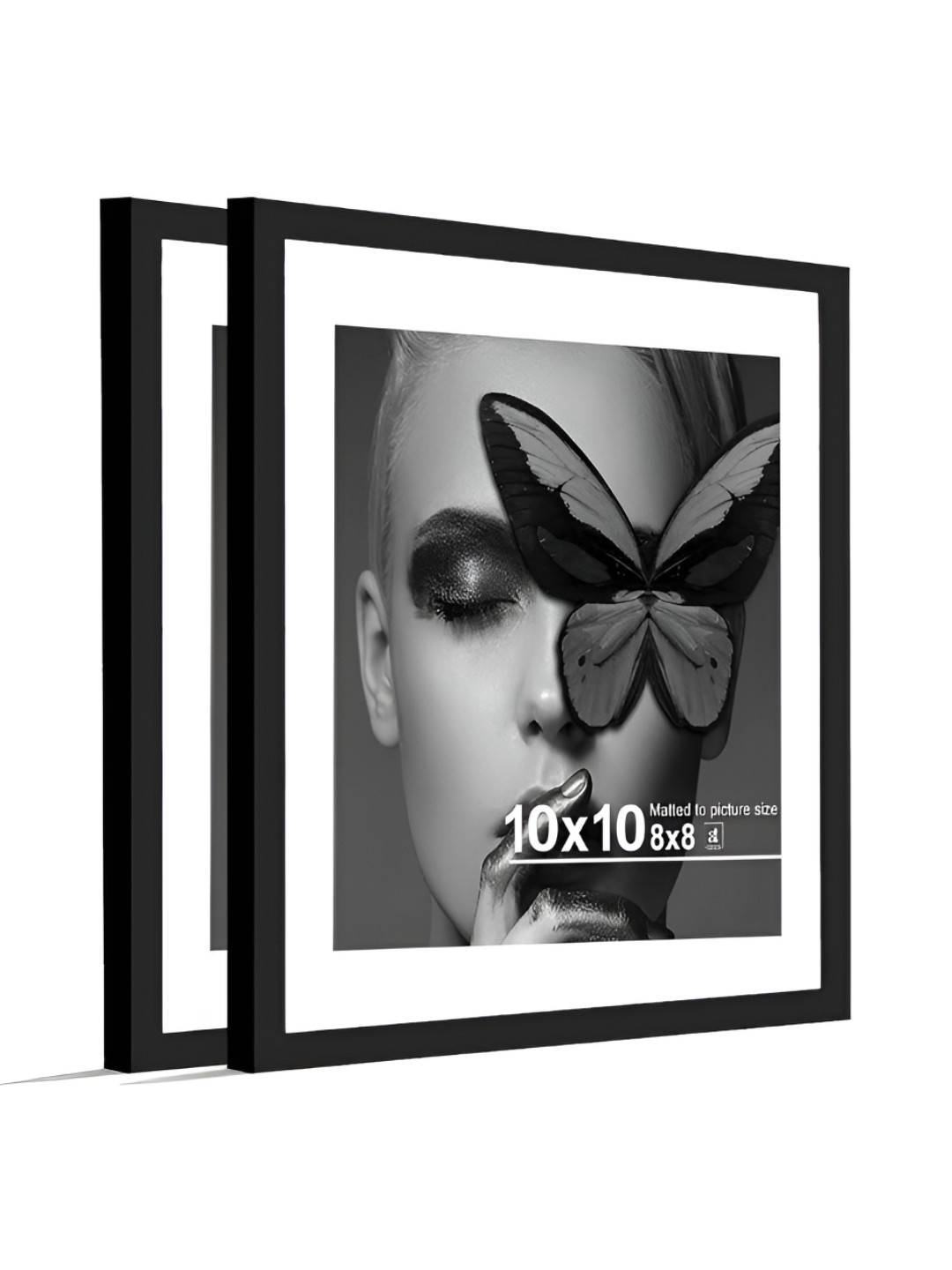 Art Street Black Set of 2 Wood Document Wall Photo Frames for Certificates & Home Decor