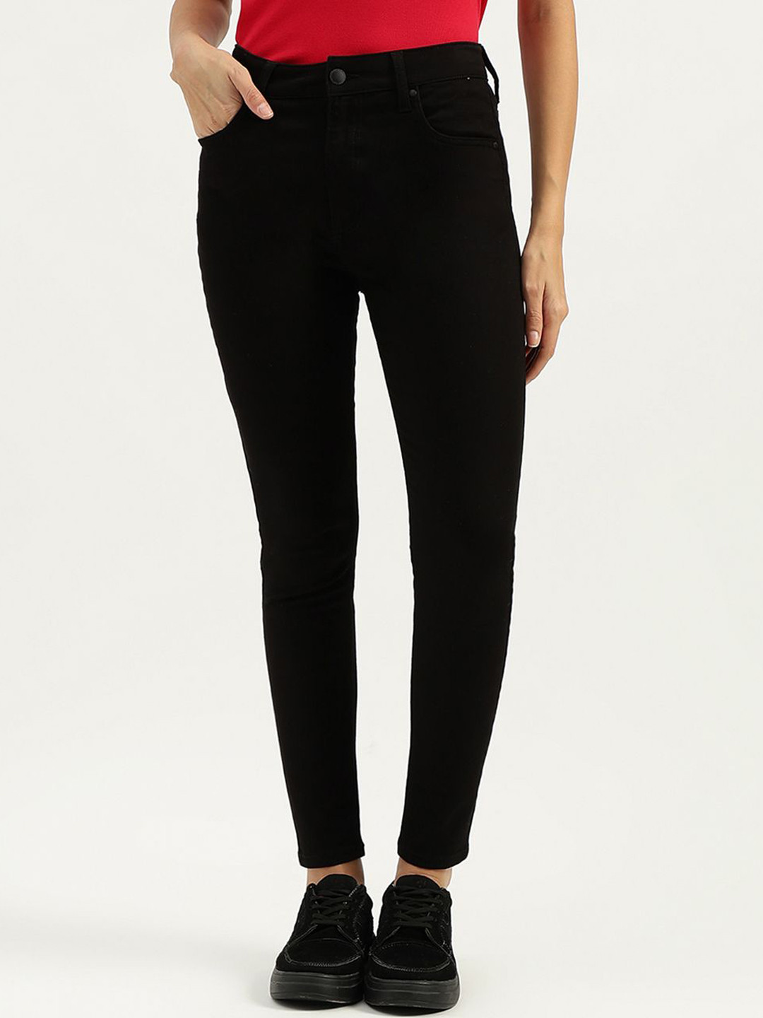 United Colors of Benetton Women Skinny Fit High-Rise Jeans