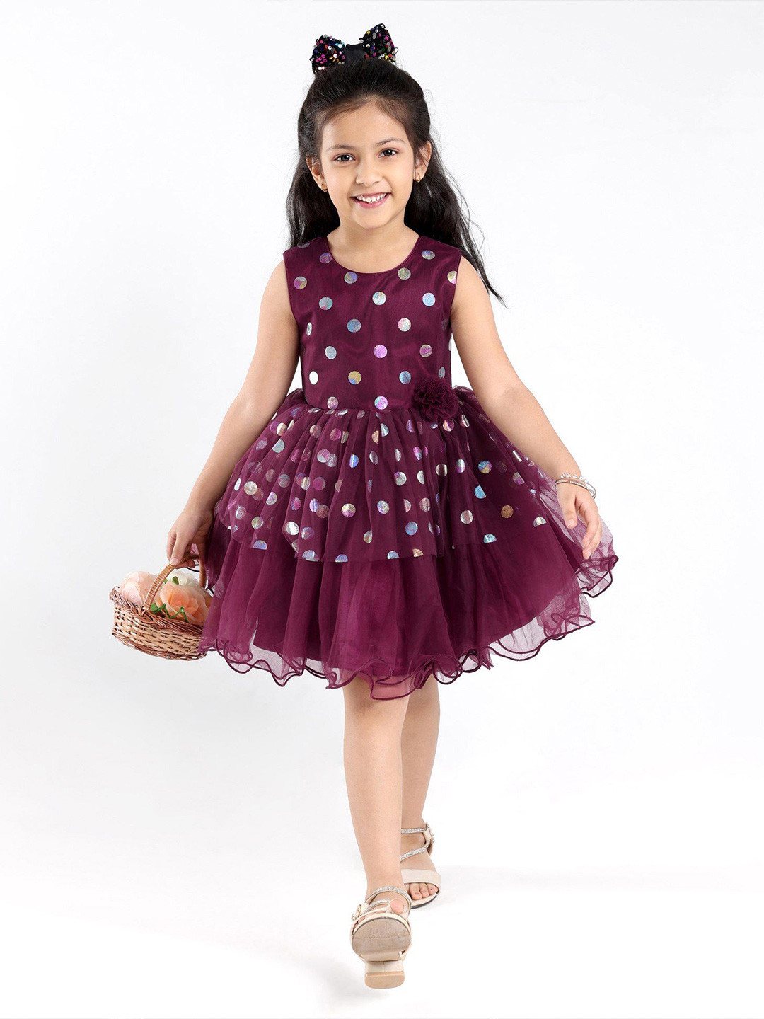 Mark & Mia Polka Dot Printed Fit and Flare Dresses