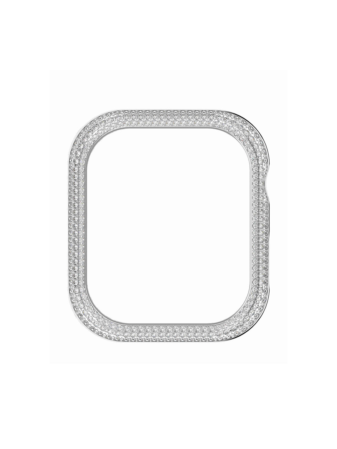 SWAROVSKI Rhodium-Plated Sparkling Apple Watch Case