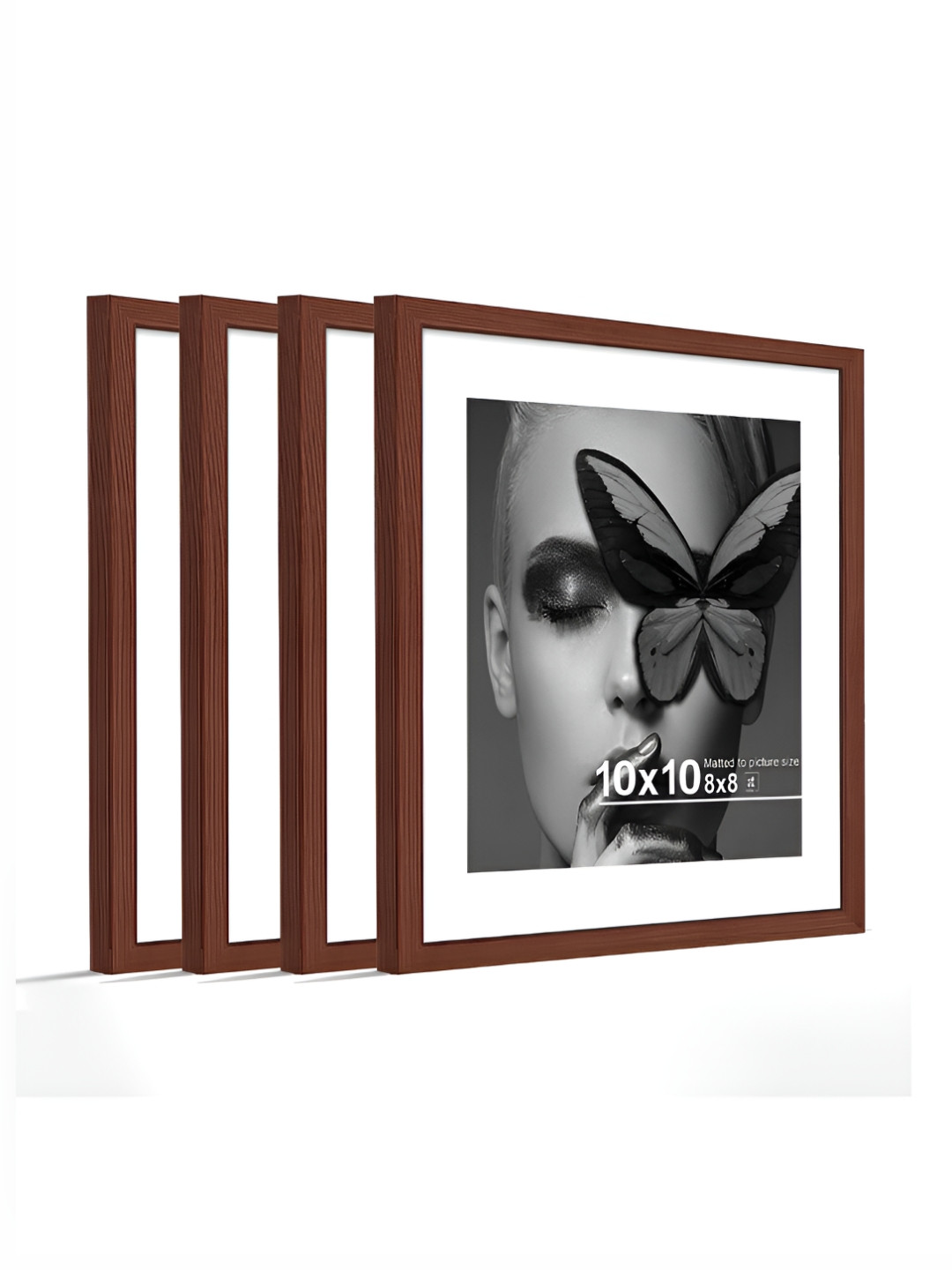 Art Street Brown Set of 4 Document Wall Photo Frame for Certificates & Home Decor