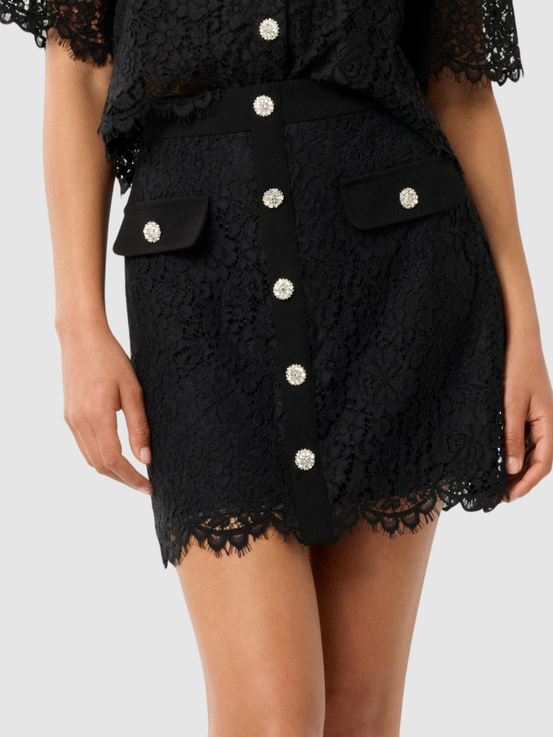 Forever New Women Self-Design Straight Mini Skirts