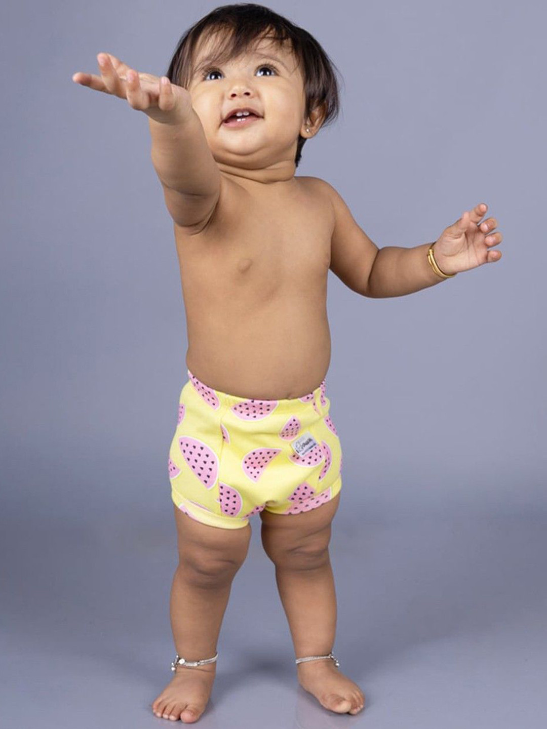 Snugkins Kids Pack of 2 Geometric Printed Cotton Reusable Potty Training Briefs