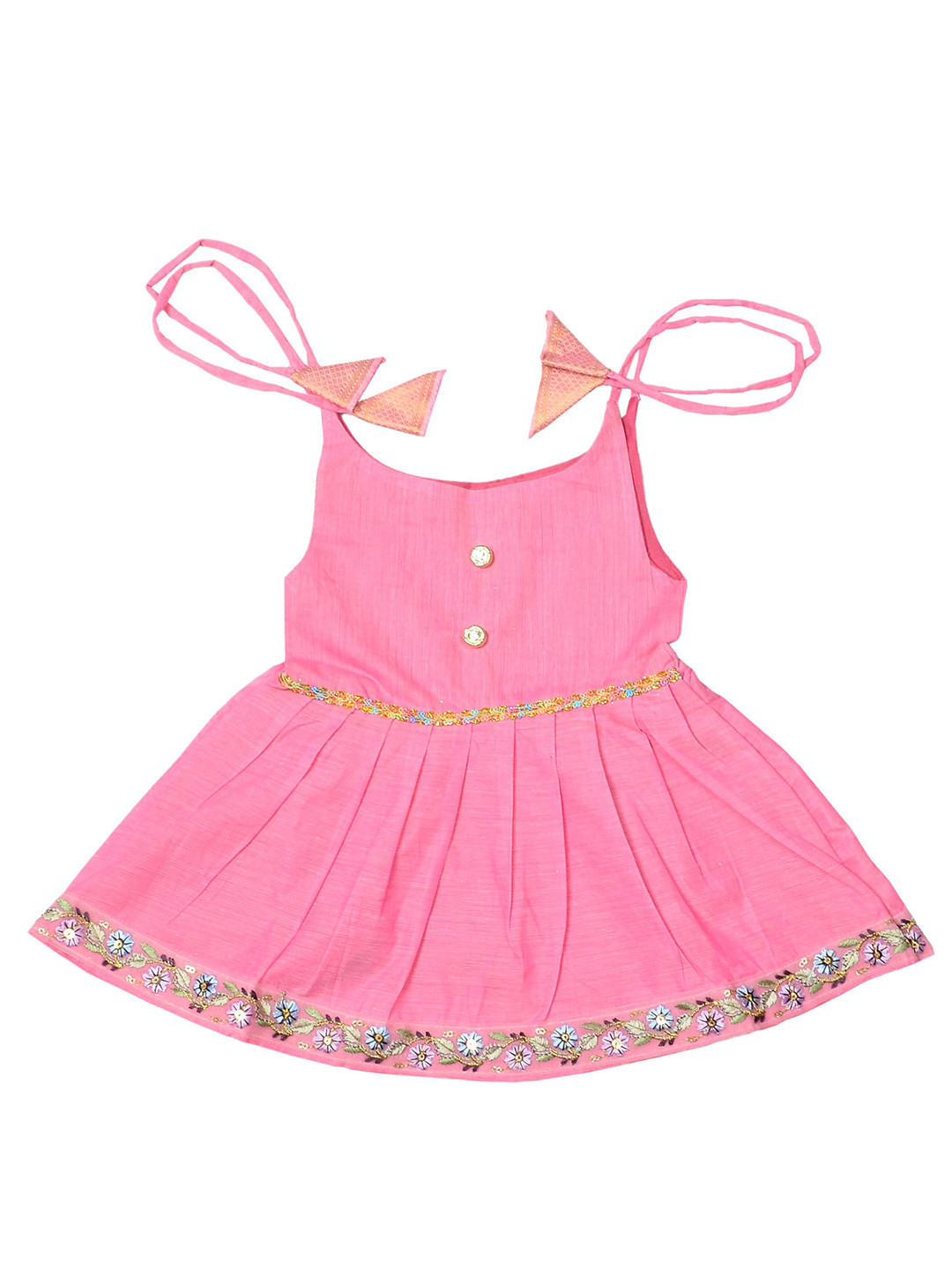 BAESD Infants Girls Mangala Gowri Cotton Ethnic Dress