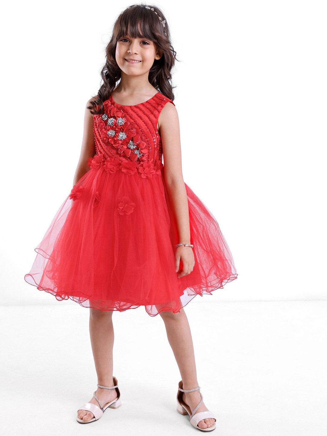 Mark & Mia Girl Floral Sleeveless Party Wear Sheath Dress