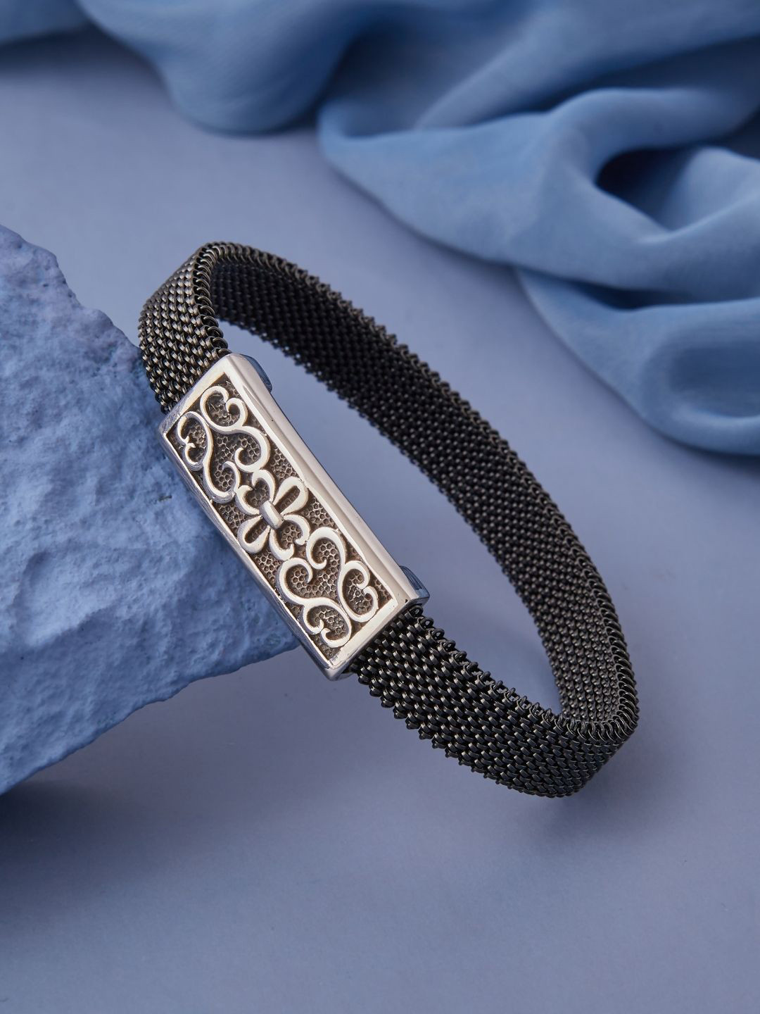 PYLON Men Stainless Steel Link Bracelet