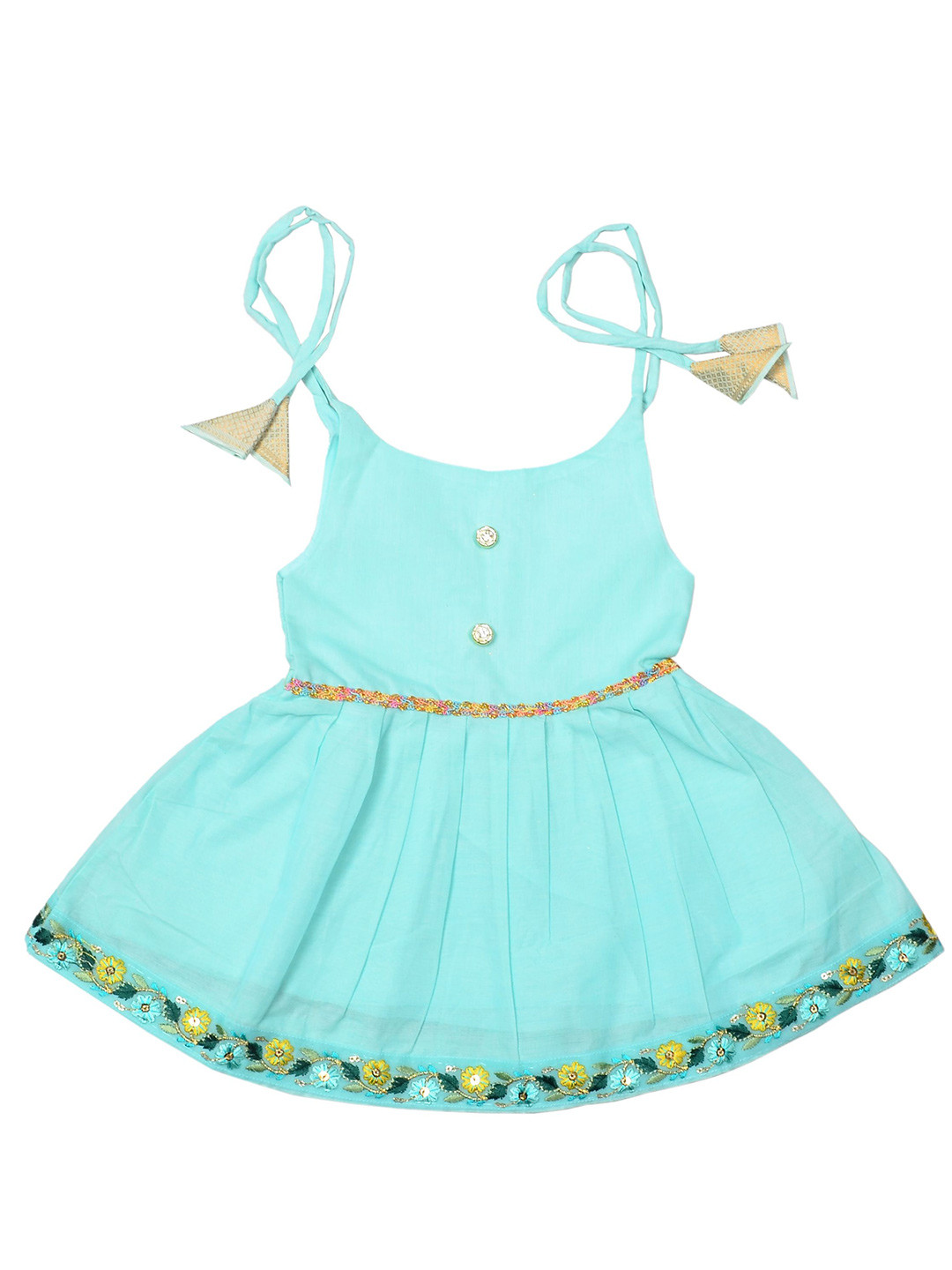 BAESD Infants Girls Mangala Gowri Cotton Ethnic Dress