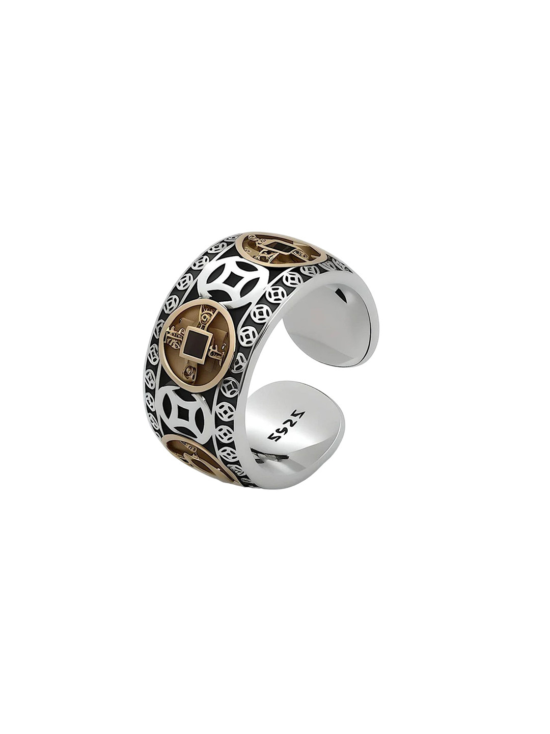 MEMOIR Gold Plated Adjustable Finger Ring