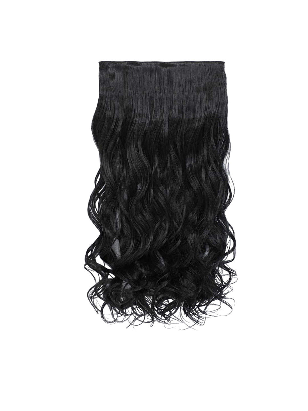 D-Divine Clip In Wavy Locks Hair Extension - Black - 22 Inch