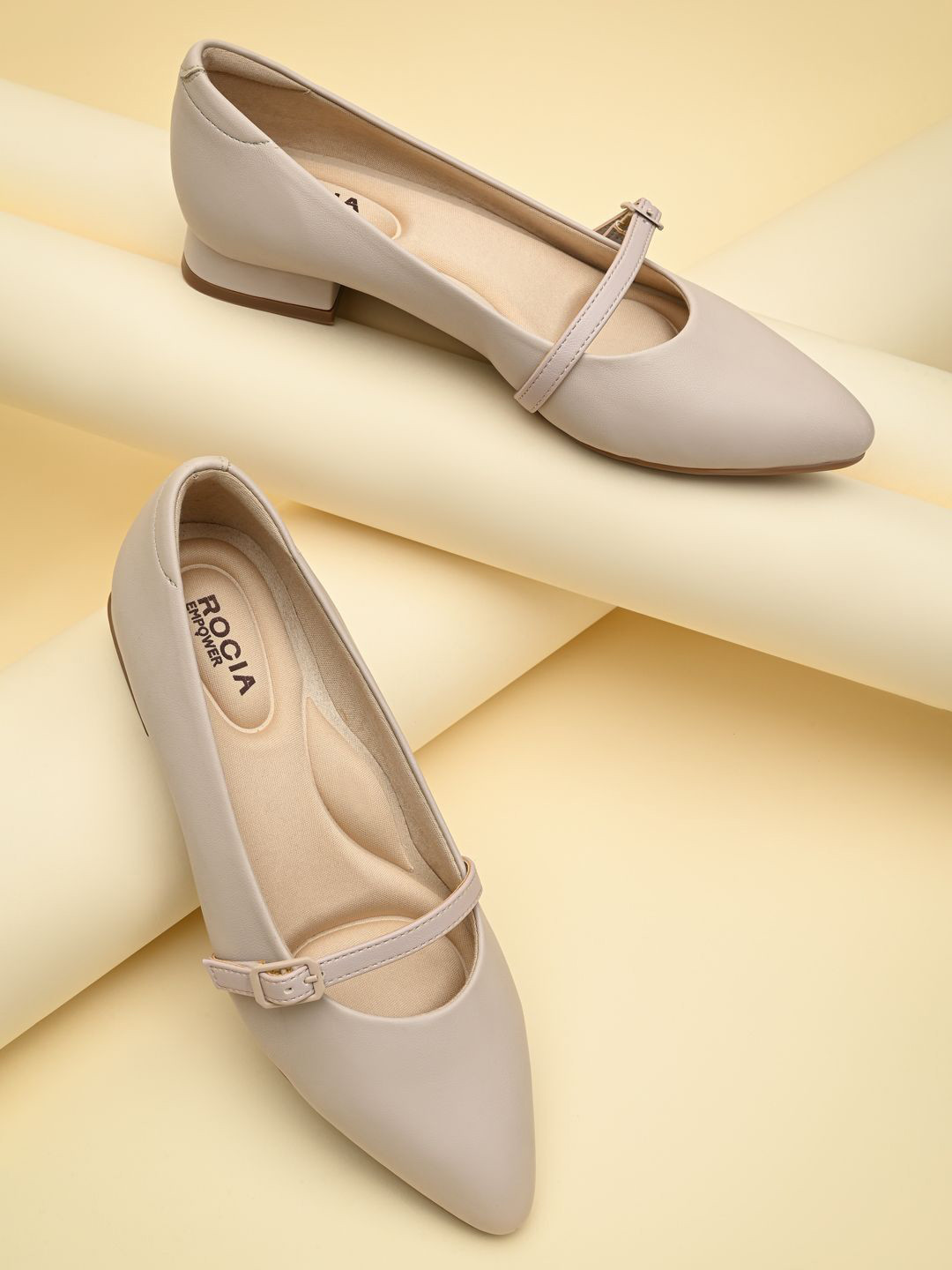 Rocia Women Solid Block Heel Mary Janes