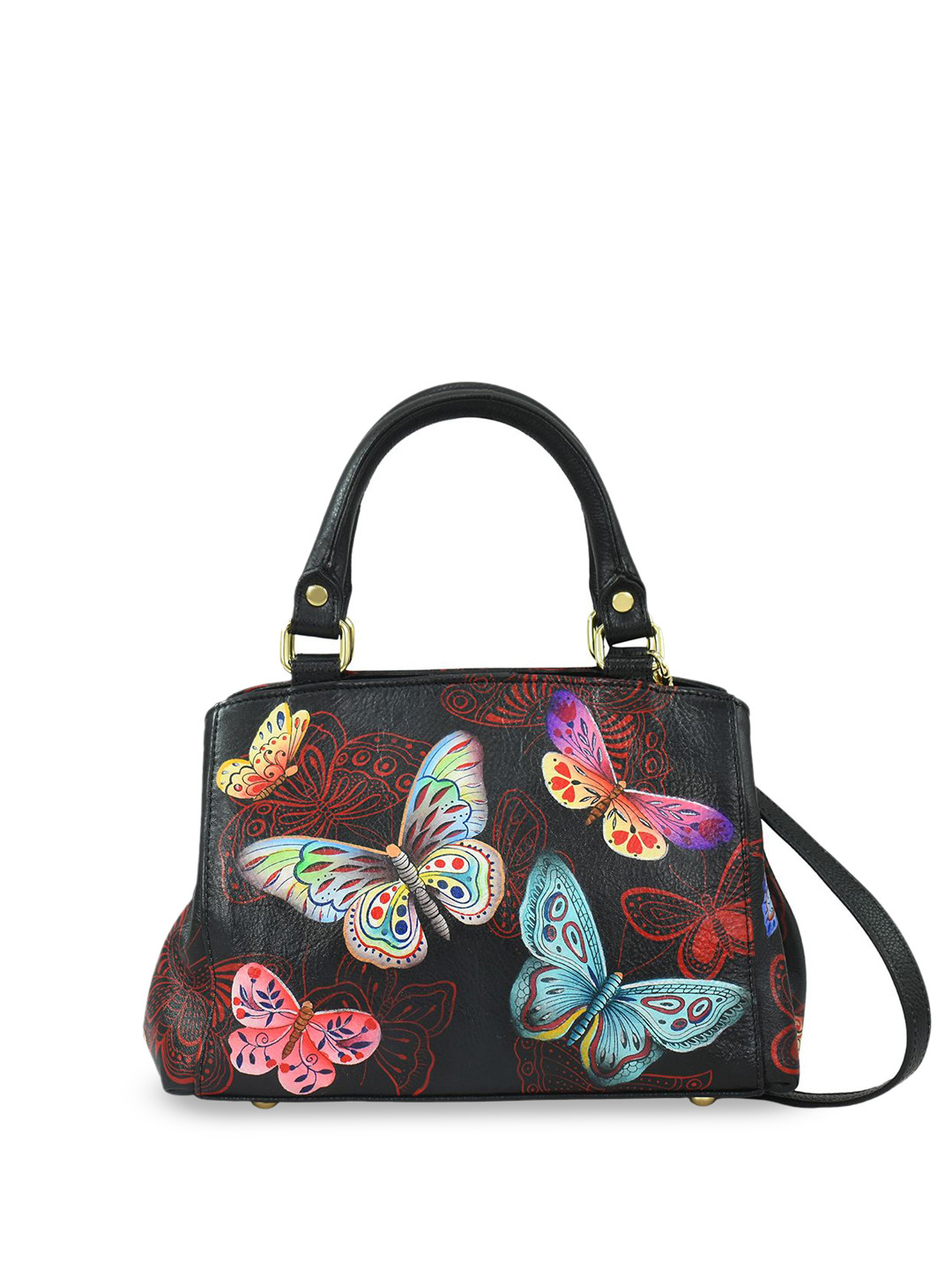 Anuschka Women Graphic Printed Miniature Leather Handheld Bag