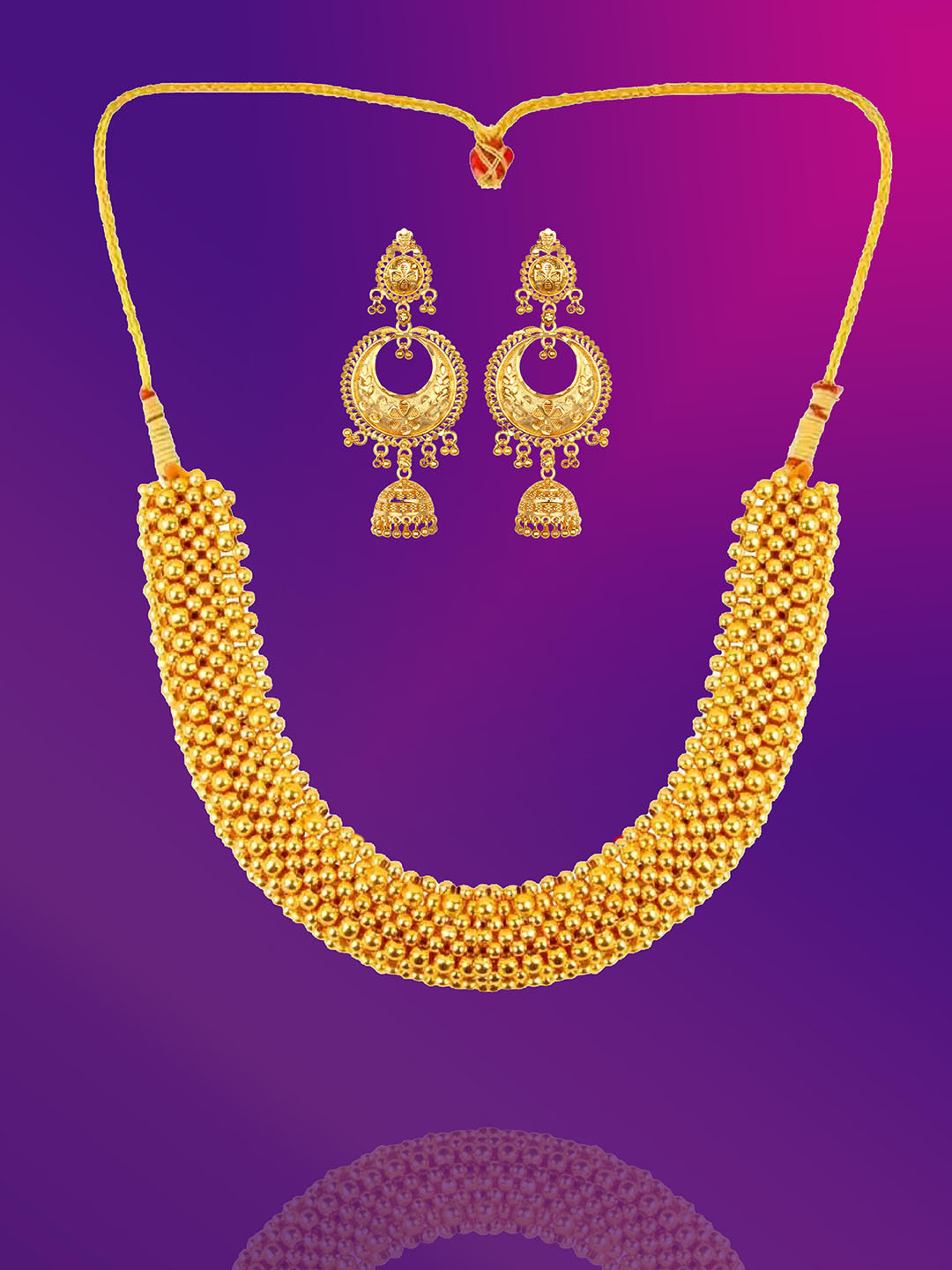 Lila Gold-Plated Necklace and Earrings