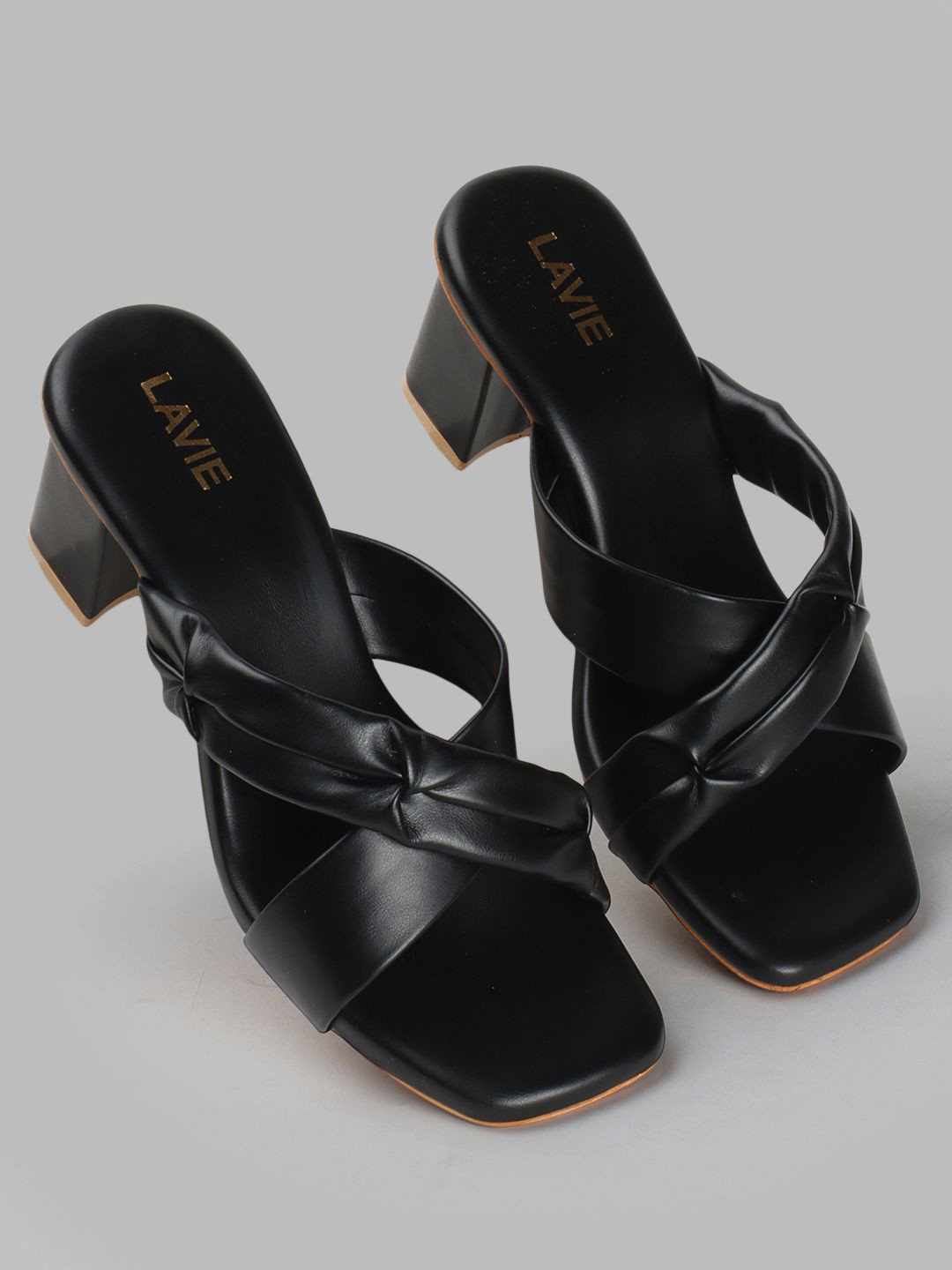 Lavie Kitten Pumps Black Open Toe Women Heels