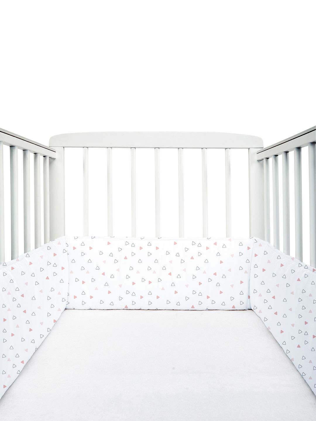 The White Cradle Kids Triangle Cot Bumper Baby Bed Sets