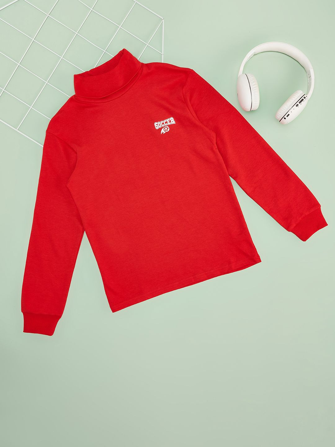 Pantaloons Junior Boys High Neck Pullover Sweatshirt