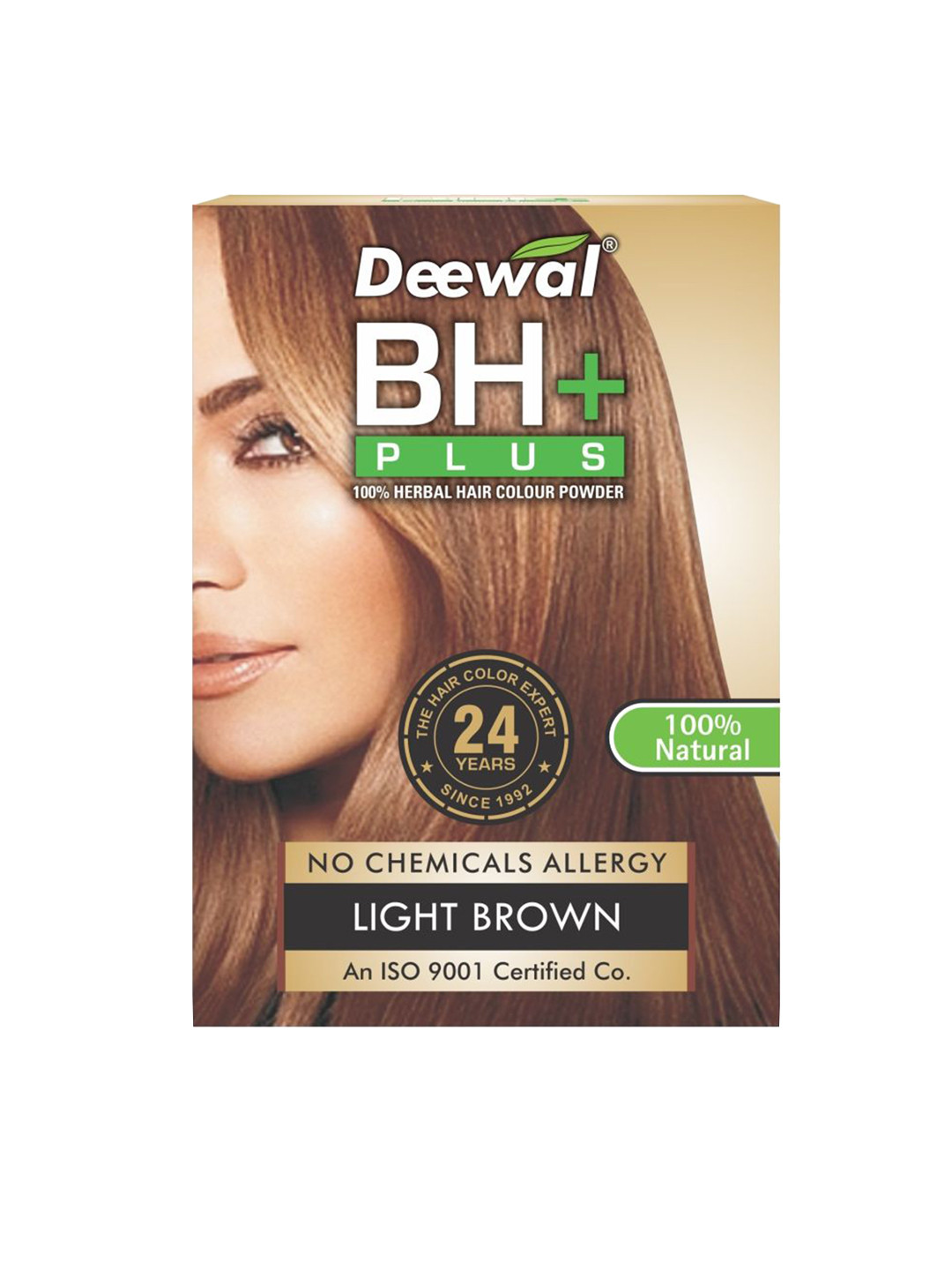 DEEWAL BH+ Plus Allergy Hair Color- 120 g - Light Brown