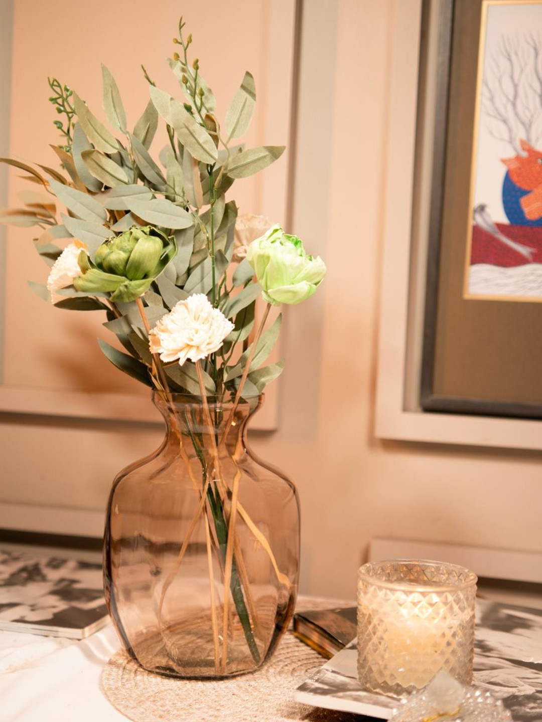 ArteCasa Transparent Gentle Glow Vase