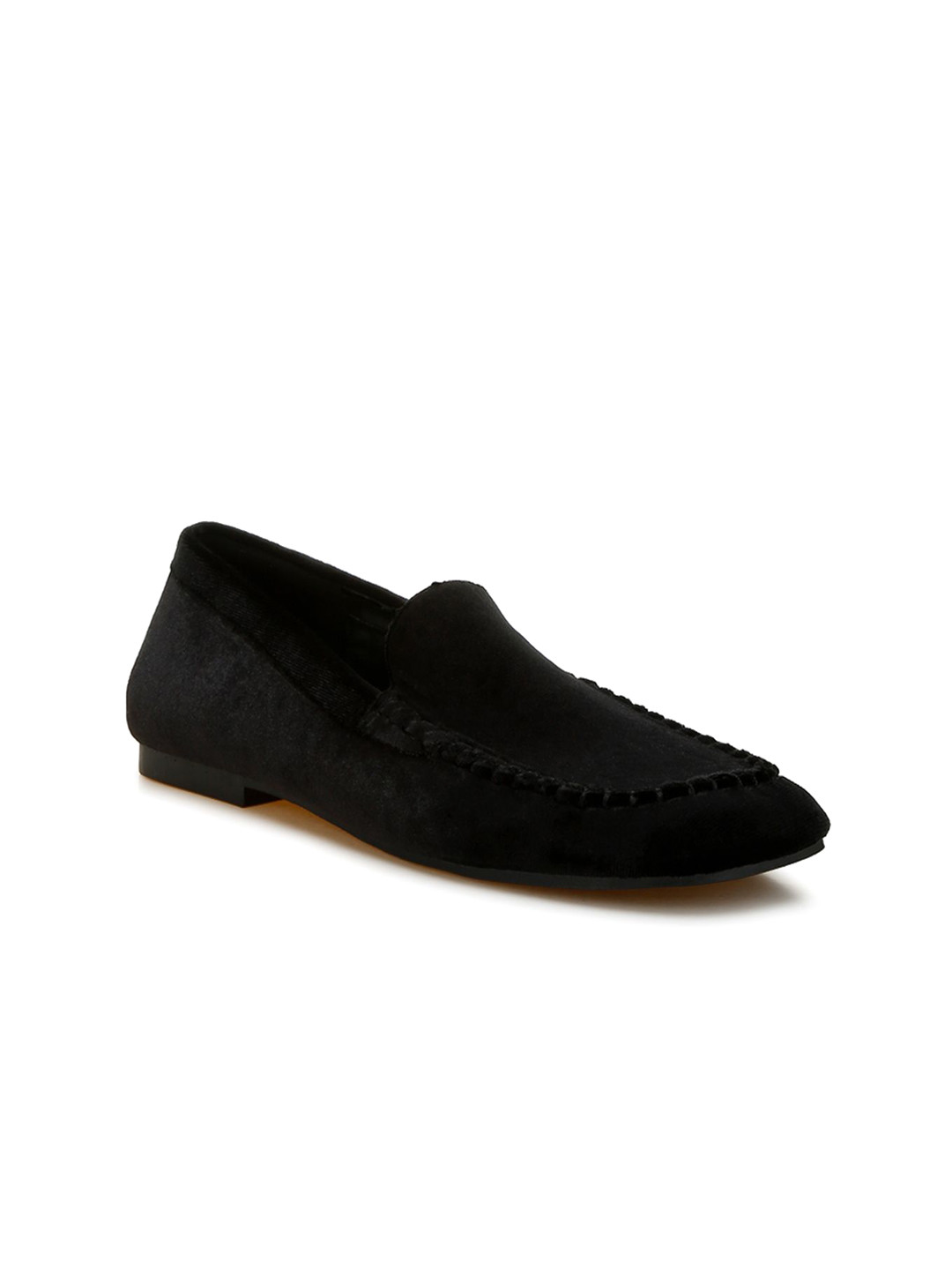 RAG & CO Women Velvet Loafers