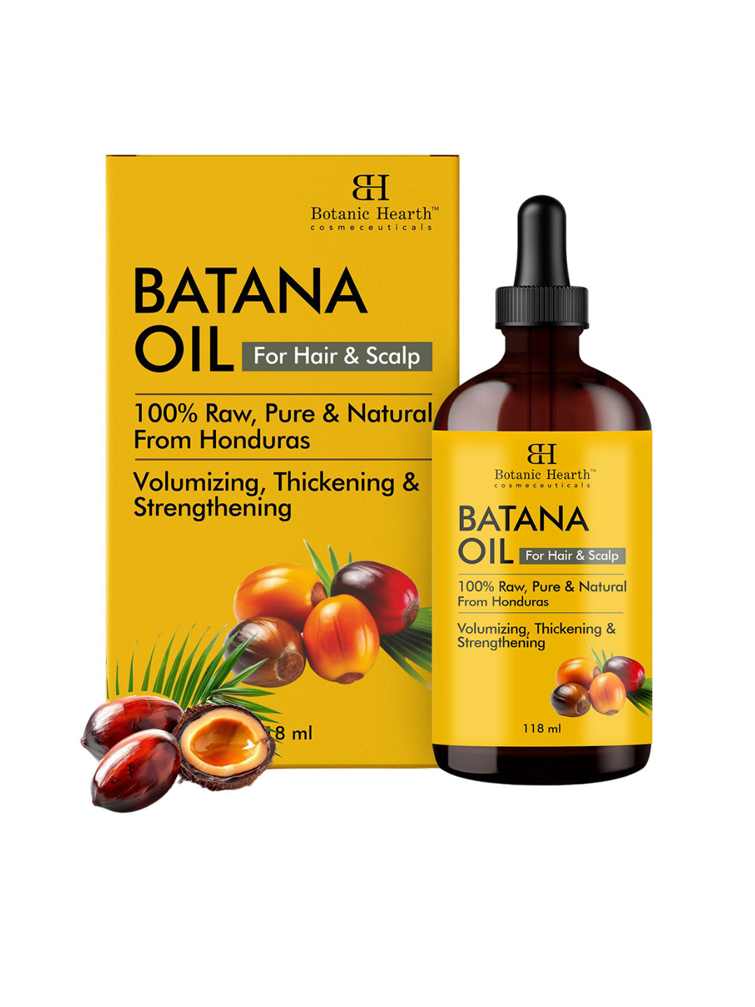Botanic Hearth Raw Batana Oil For Hair Growth - 118 ml