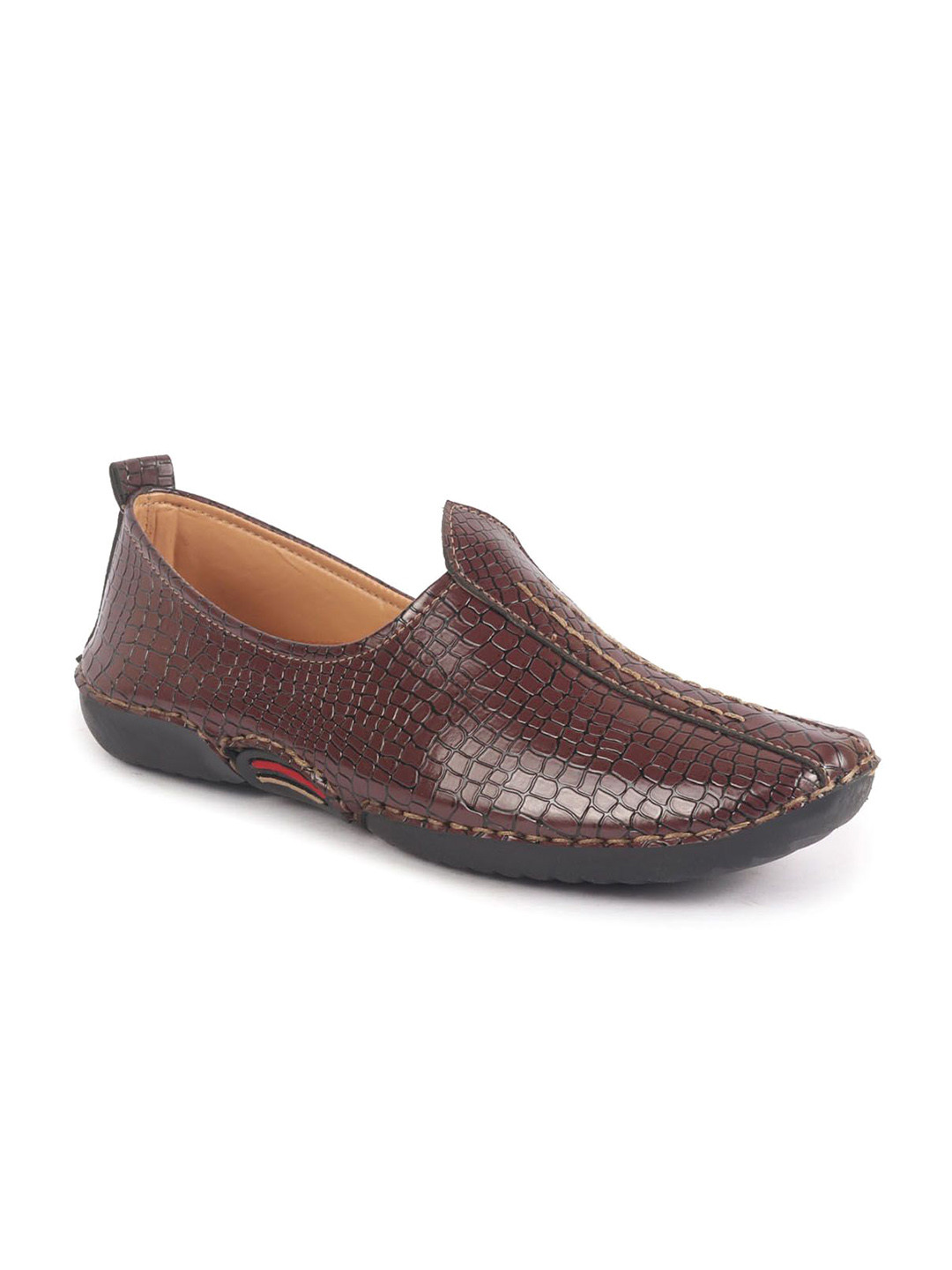 FAUSTO Men Textured Ethnic Slip On Juttis and Mojaris for Wedding
