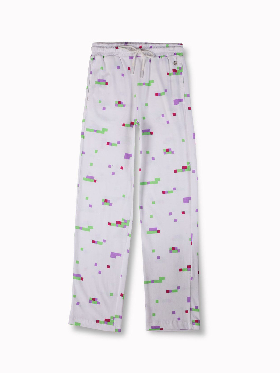 Gini and Jony Girls Graphic Printed Cotton Relaxed-Fit Track Pants