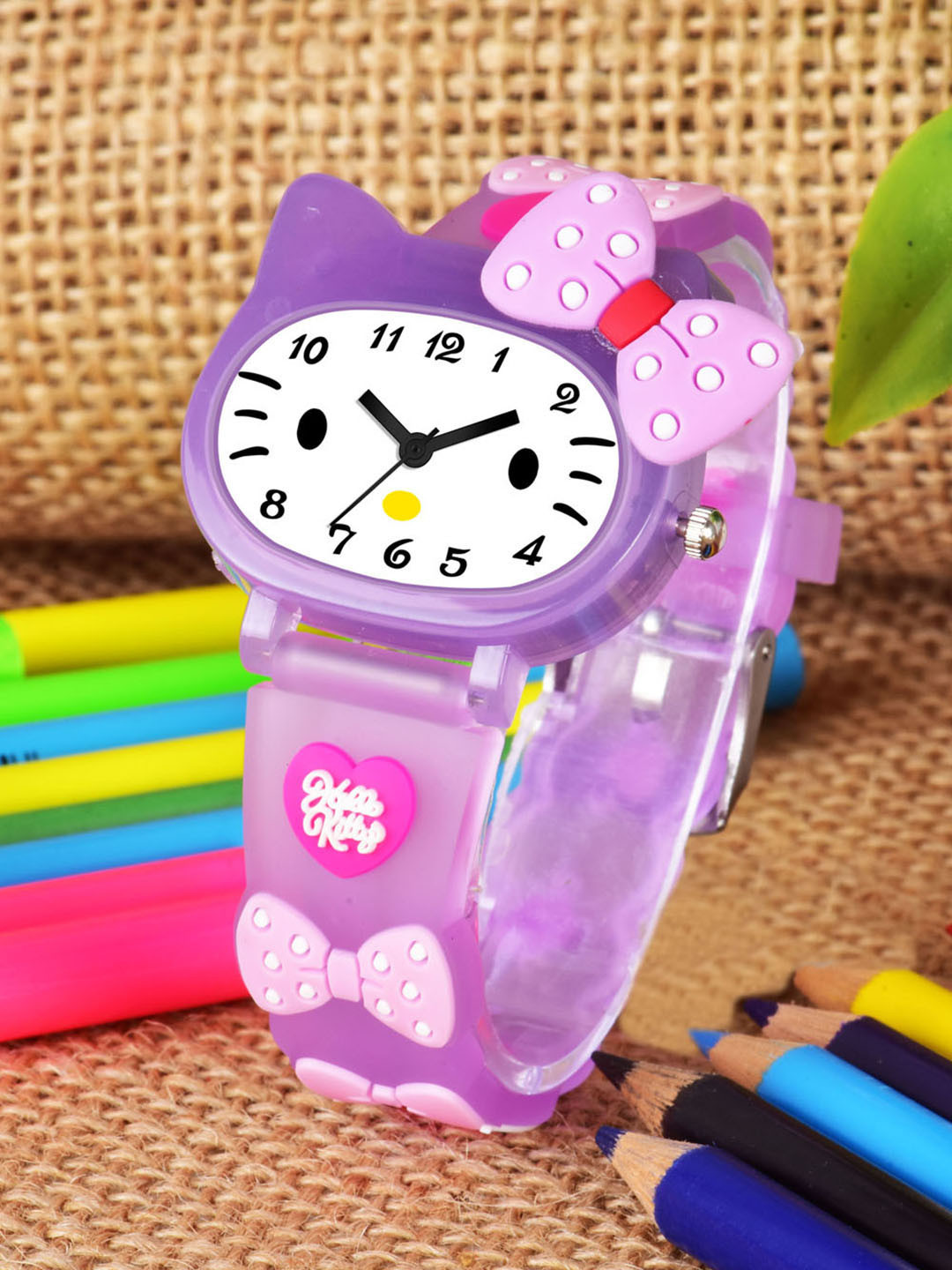 Shocknshop Girls Printed Dial & Straps Analogue Watch 339 Kitty