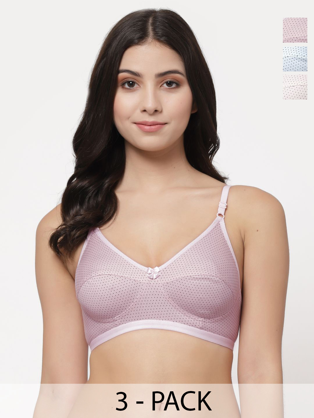 Docare Women Polka Dot Full Coverage Bra