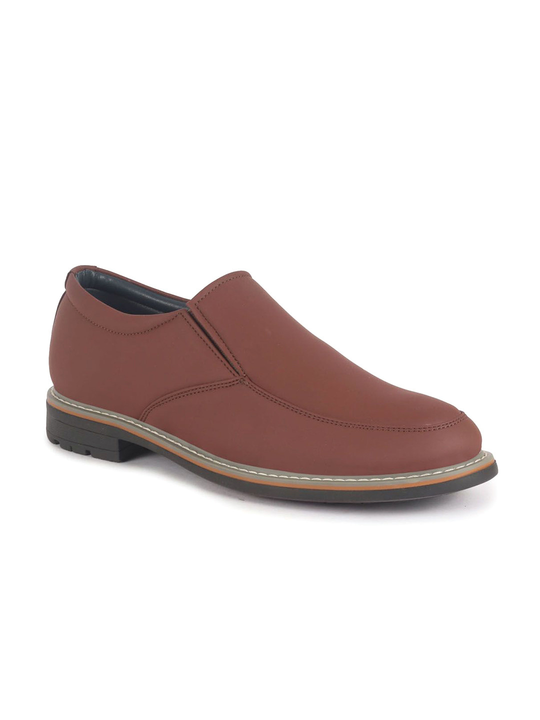 FAUSTO Men Red Formal Slip-On Shoes