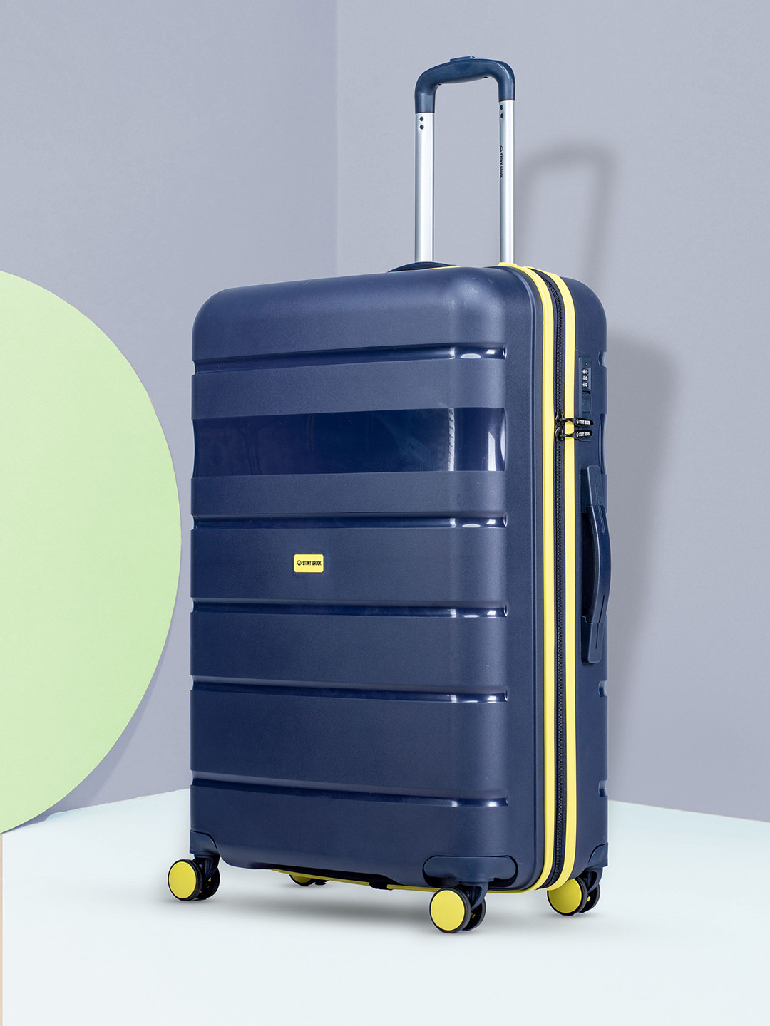 Stony Brook by Nasher Miles Navy Blue Saturn Hard-Sided Check-in Luggage 28 inch