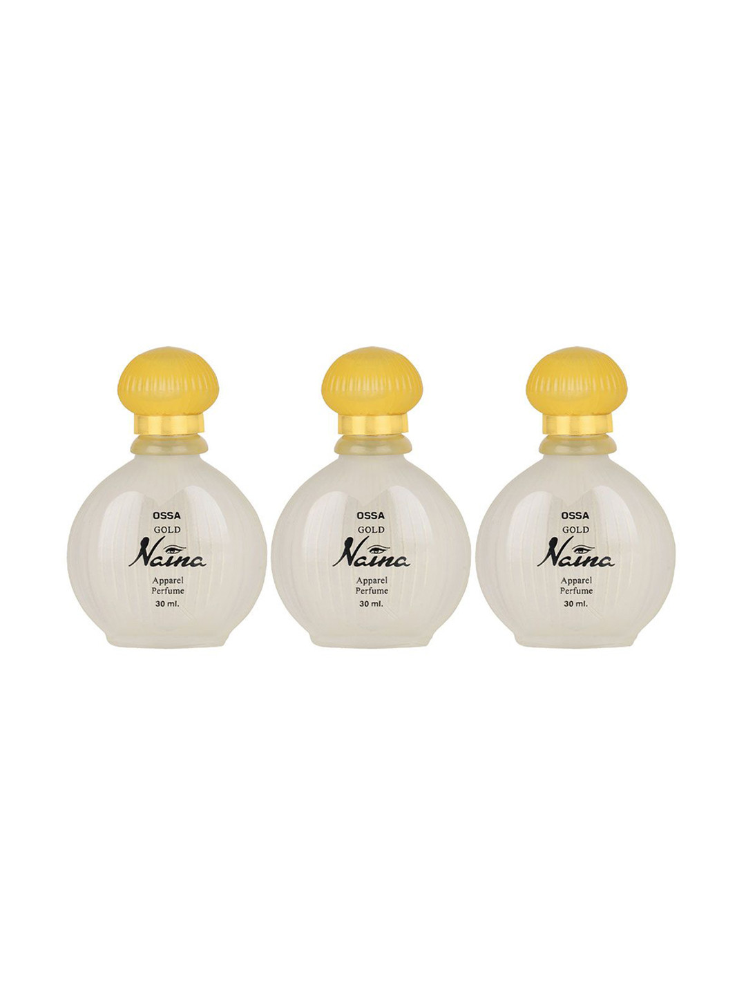 Ossa Set Of 3 Gold Naina Long Lasting Eau De Perfume - 30 ml Each